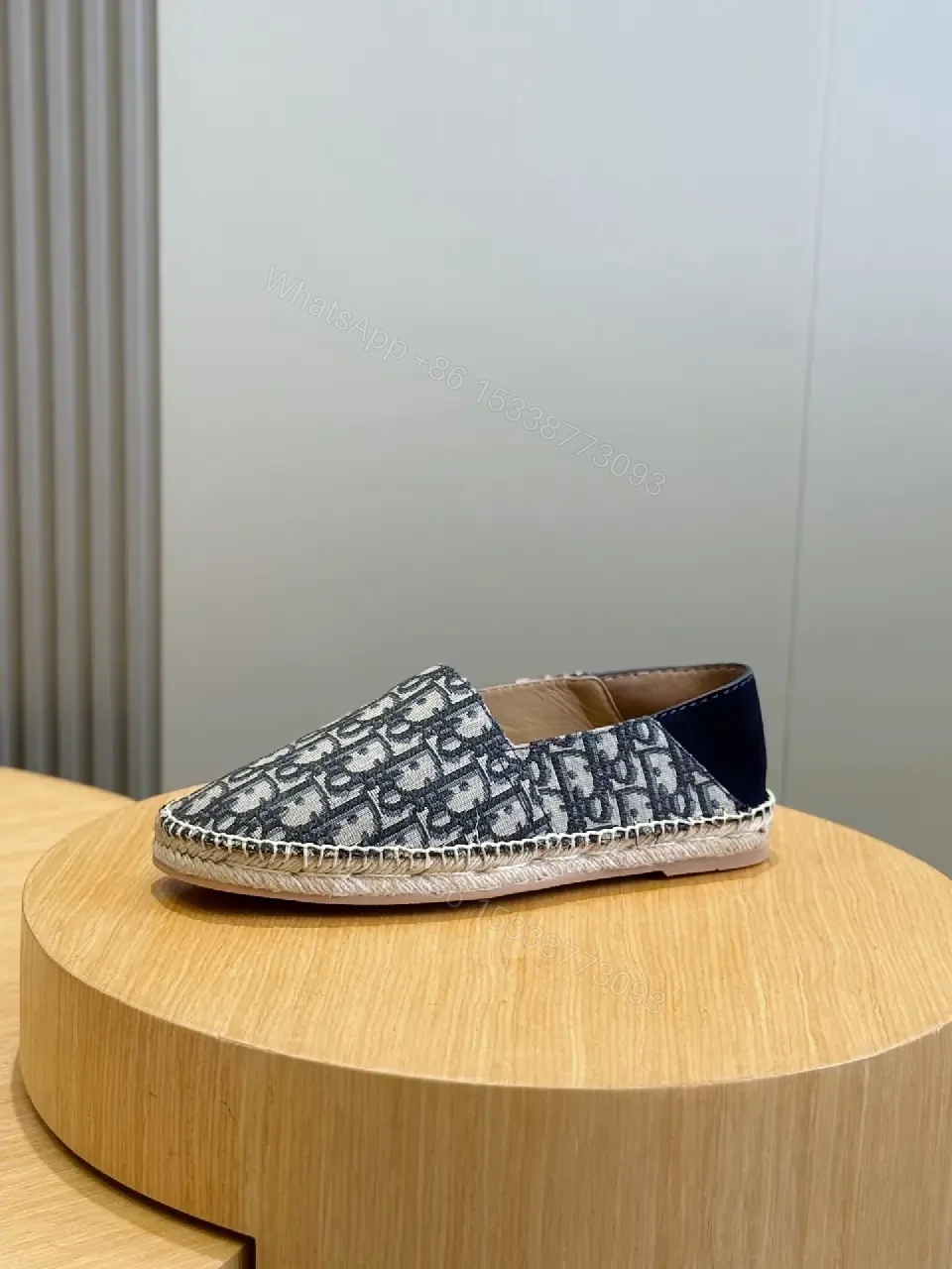 View 5 of Monogram Jacquard Espadrille Slip-Ons: Subtle Luxe Comfort