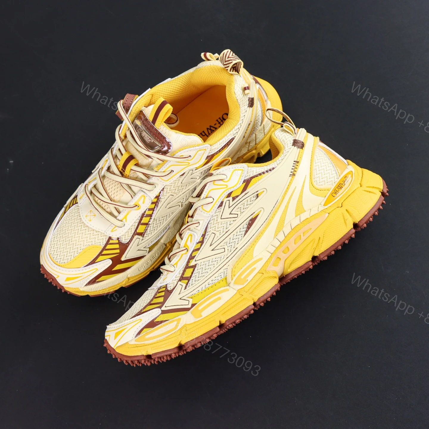 View 6 of Off White Be Right Back Creamy yellow Reps