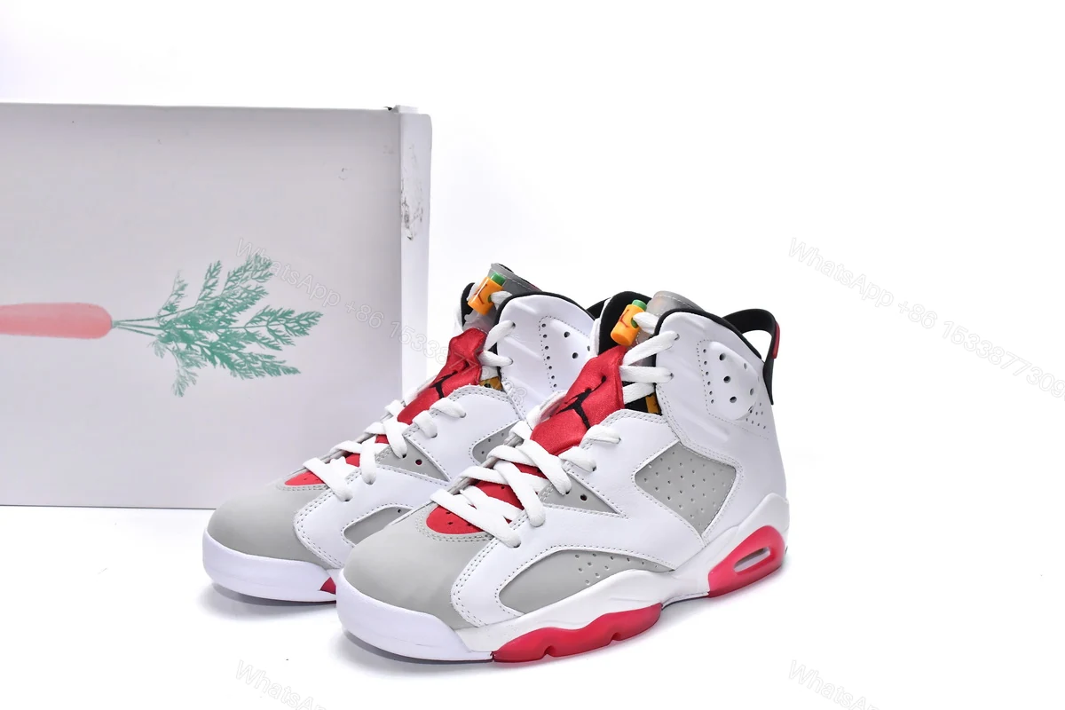 View 4 of Replica Air Jordan 6 Retro Hare Neutral Grey CT8529-062