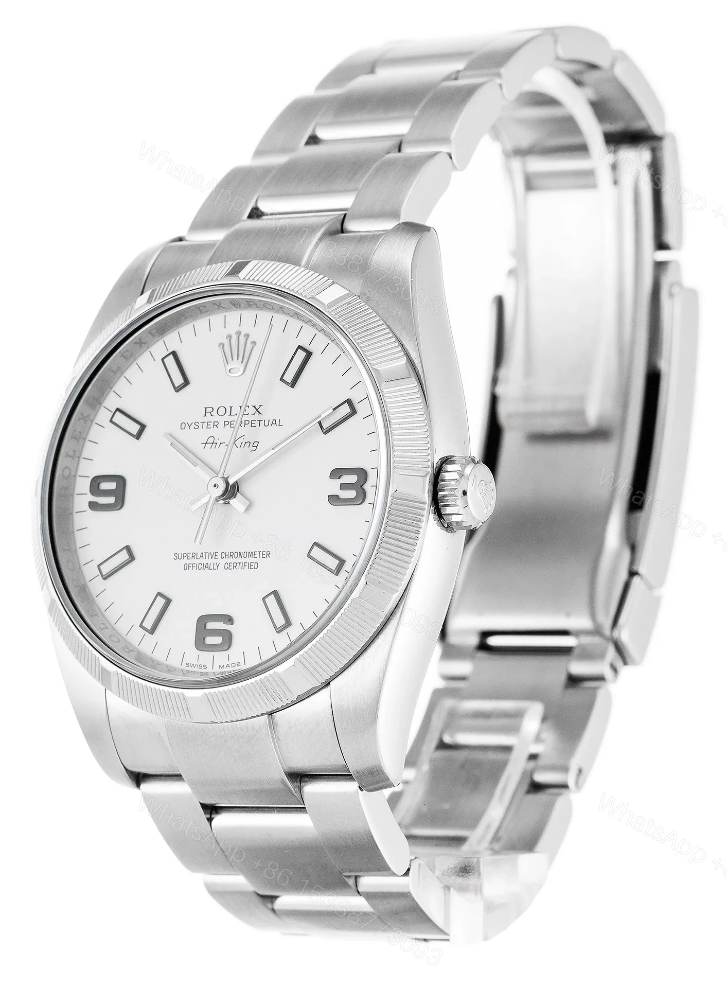 View 2 of Replica Rolex Air-King White Dial 114210