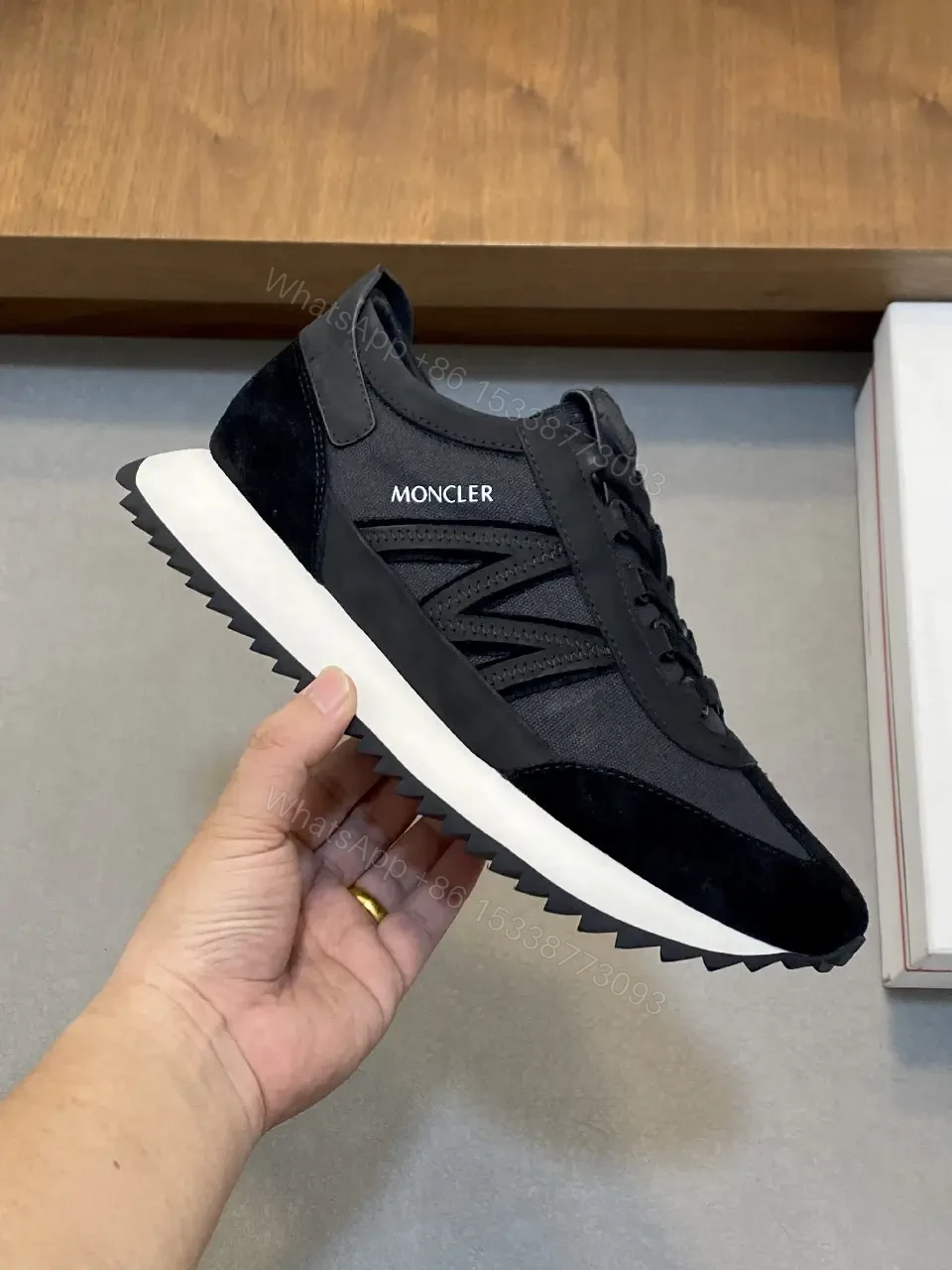 View 7 of Sporty Black Luxury Sneaker: All-Day Comfort, Moncler-Inspired