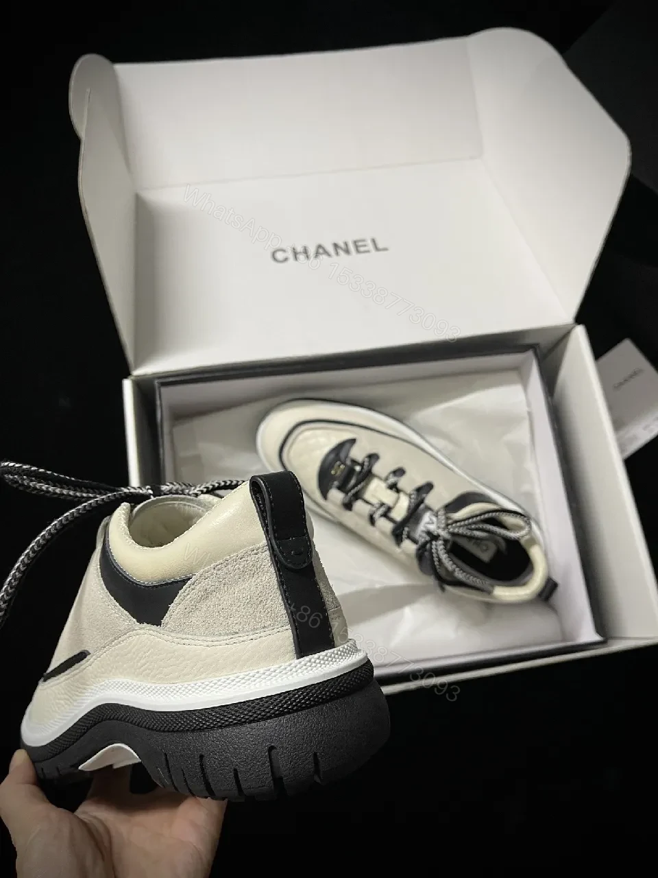 View 6 of Crystalline Luxe Quilted Leather Sneaker, Everyday