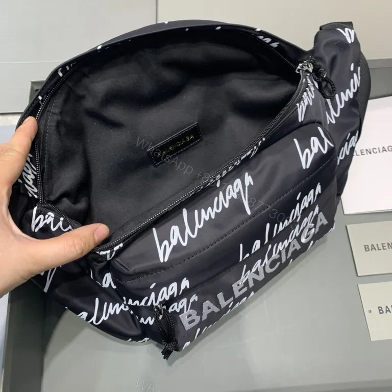 View 7 of Logo Print Belt Bag: Luxe Hands-Free Streetwear Accessory