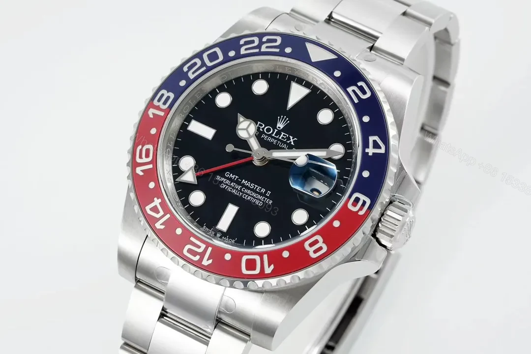 View 3 of JB Factory Clean Factory EWE V5 GMT Red Blue Ceramic Watch