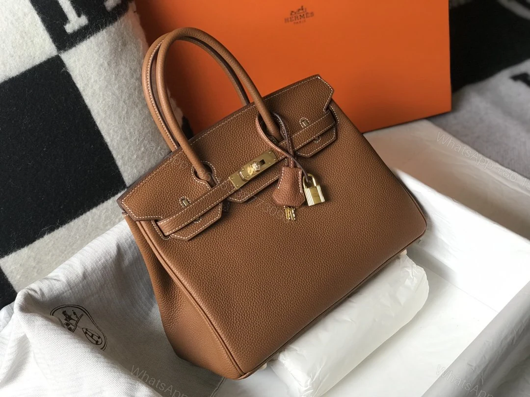 View 5 of H BIRKIN GOLD HARDWARE CAMEL BROWN 30CM/11.8in