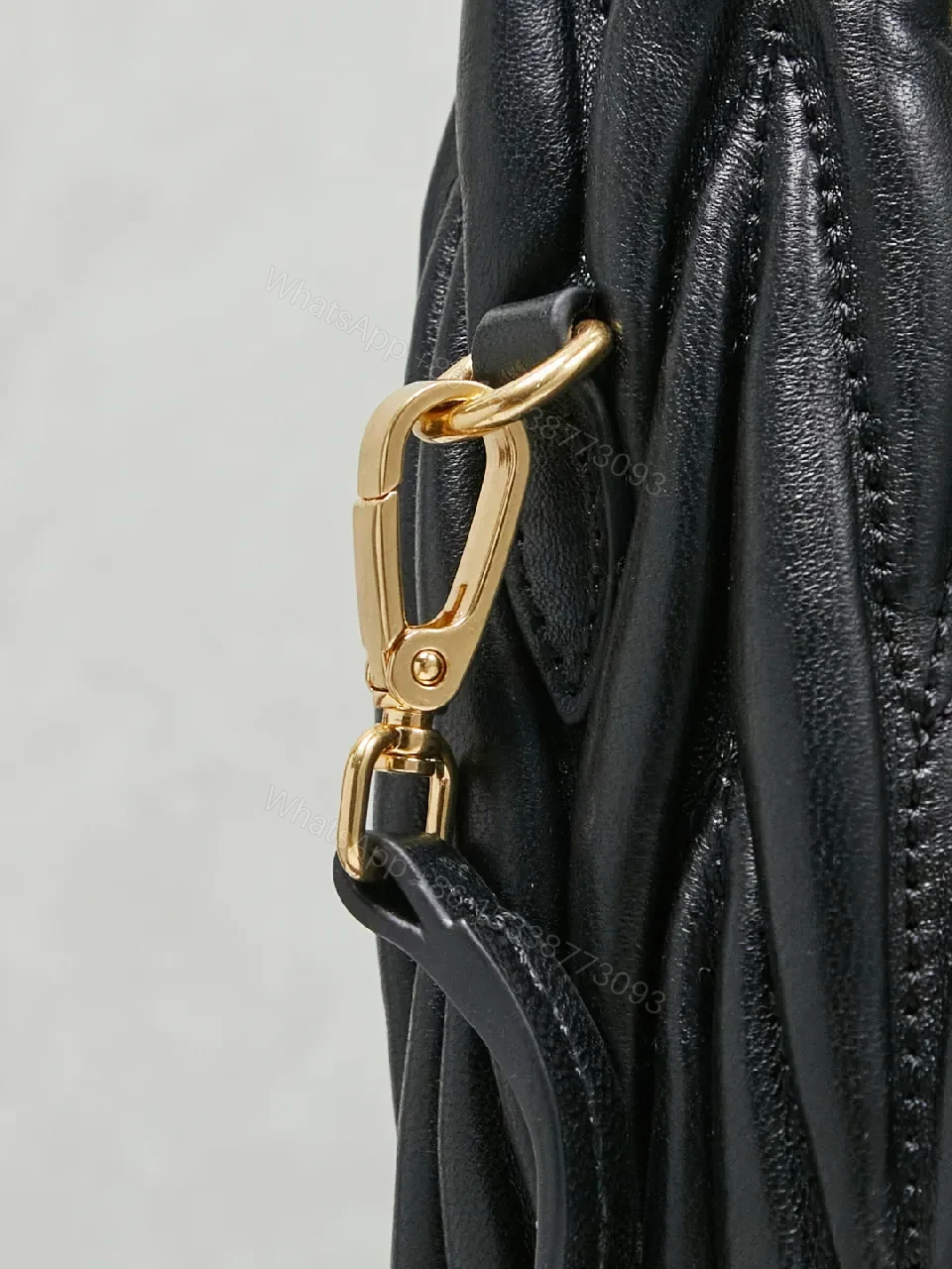 View 7 of Quilted Mini Bag: Gold-Tone Hardware, Leather, Chic Evening Luxury