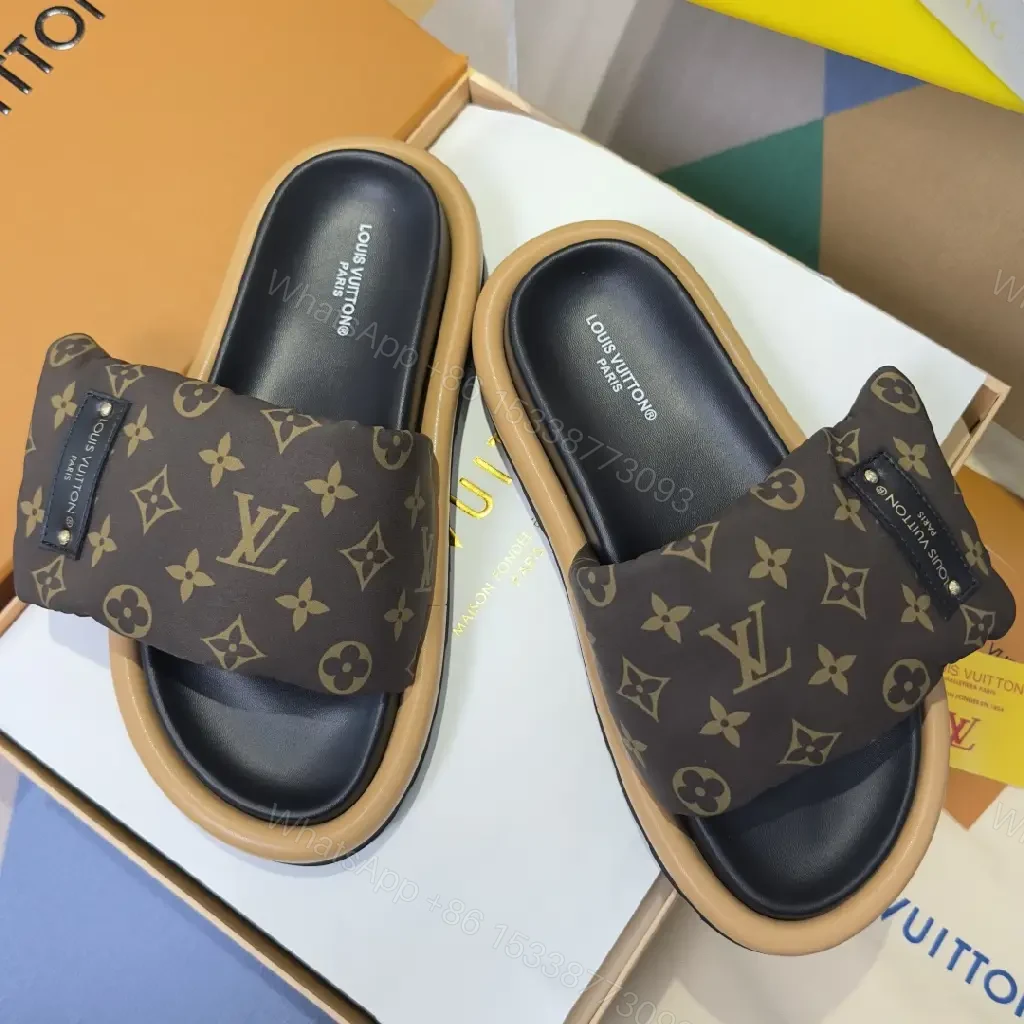 View 10 of Monogram Comfort Slides: Luxe, Cushioned Everyday Wear