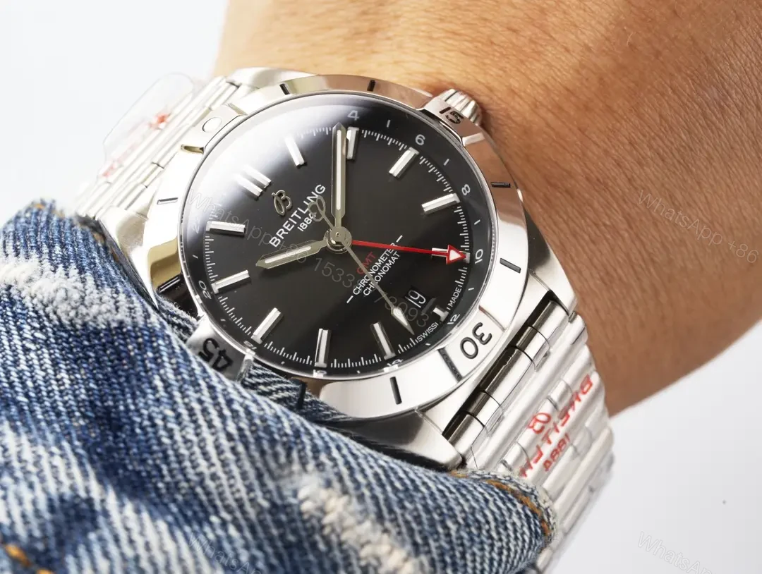 View 6 of Breitling Chronomat GMT 40 Replica Steel Bracelet 40MM Premium A32398101M1A1