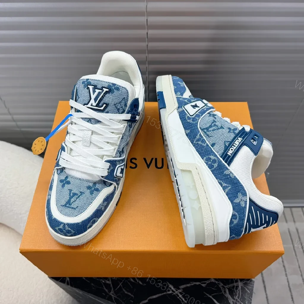 View 9 of Denim Monogram High-Tops: Luxe Comfort Sneakers