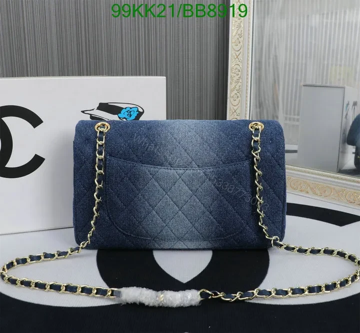 View 2 of Chanel Washed Denim Shoulder Bag in Sky Blue BB5678 – Effortless Fashion Accessory