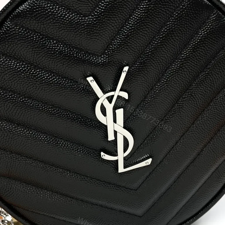 View 5 of Structured Mini Bag: Silver Chain, YSL-Inspired Luxe