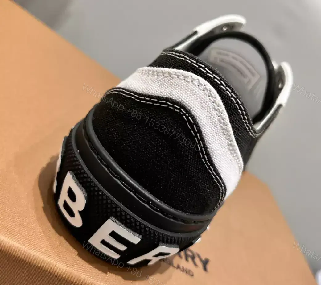 View 9 of BURBERRY CHECK COTTON SNEAKERS – BBR130