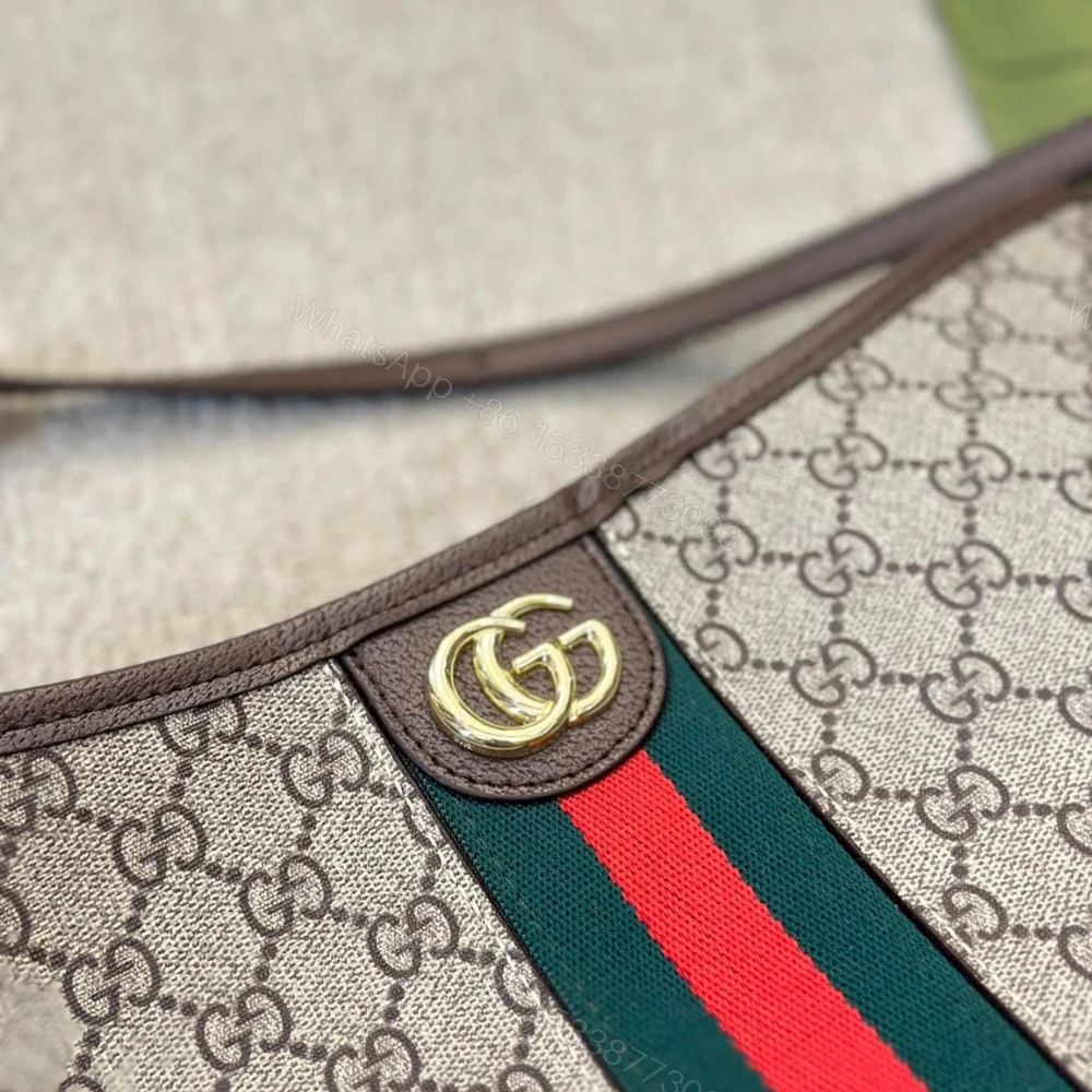View 5 of Gucci Ophidia GG Small Shoulder Bag Beige And Ebony 33Cm 781402 96IWG 8745