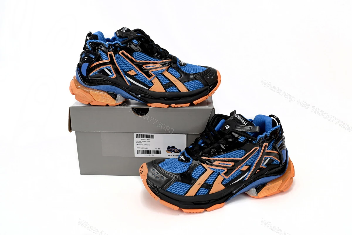 Balenciaga Runner Blue Yellow Black 677402 W3RB2 1120 — view 2