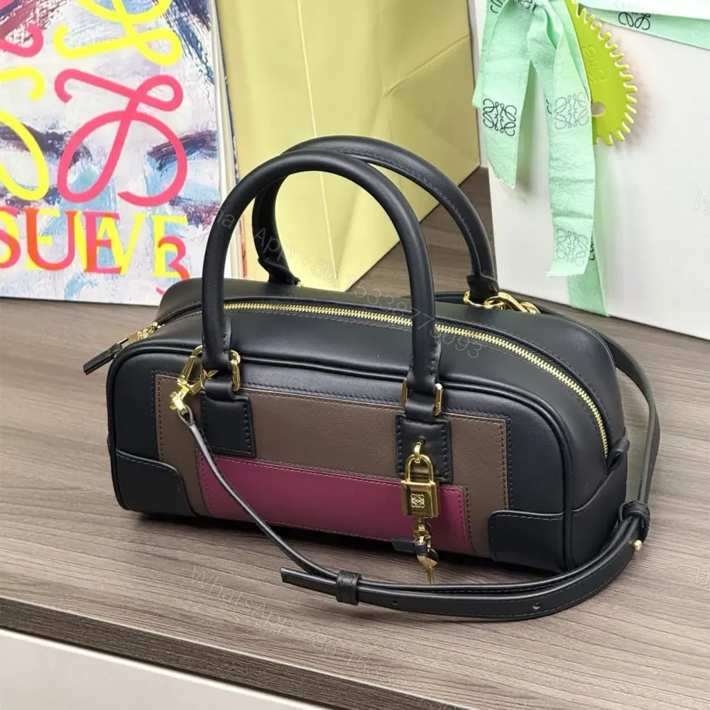 View 4 of 高仿Loewe*Amazona系列1101橫版手提包勃艮第酒免檢版