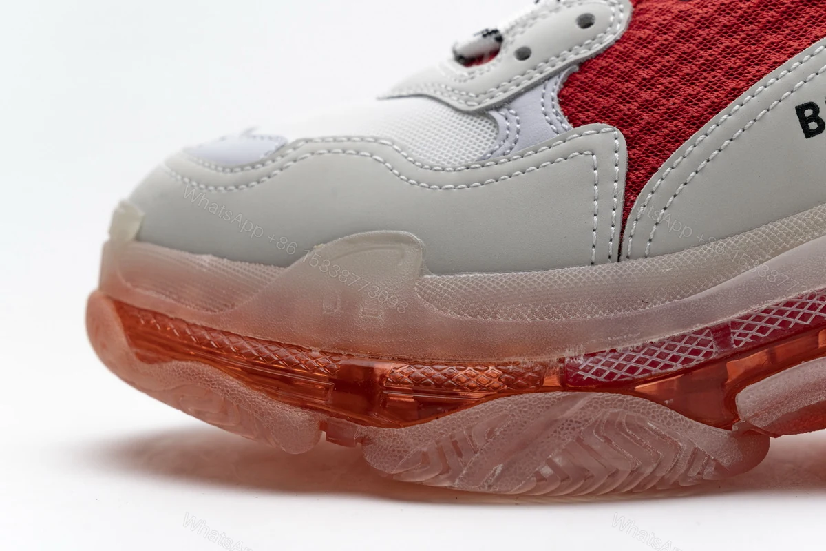 View 7 of Balenciaga Triple S White Red 544351 W09E1 4552