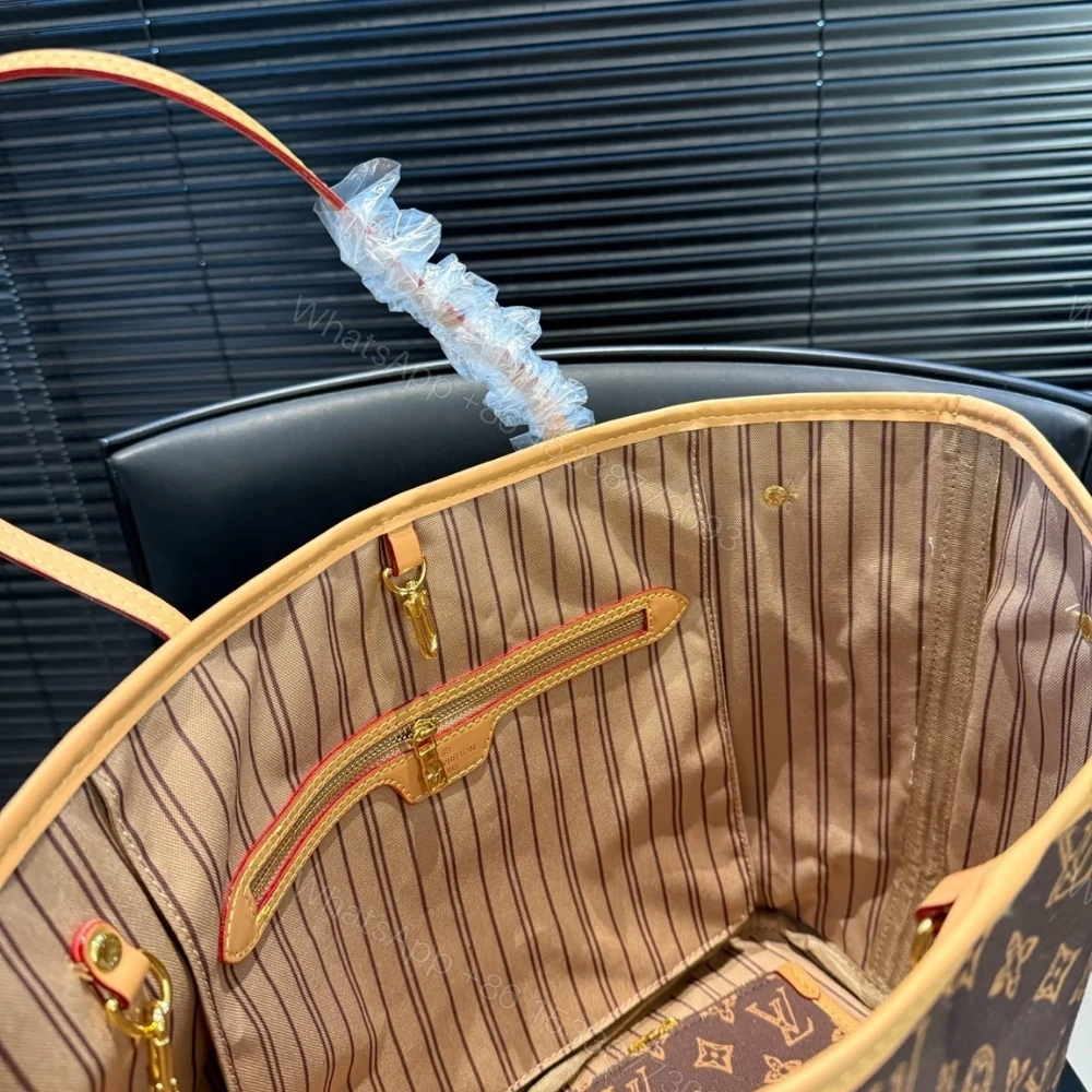 View 8 of Louis Vuitton Neverfull MM Monogram Origine Ebène 31Cm