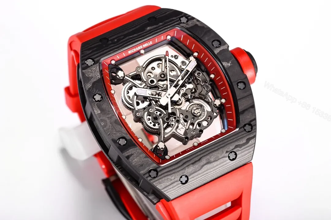 View 2 of RM Factory Richard Mille RM055 Red Carbon Fiber Watch