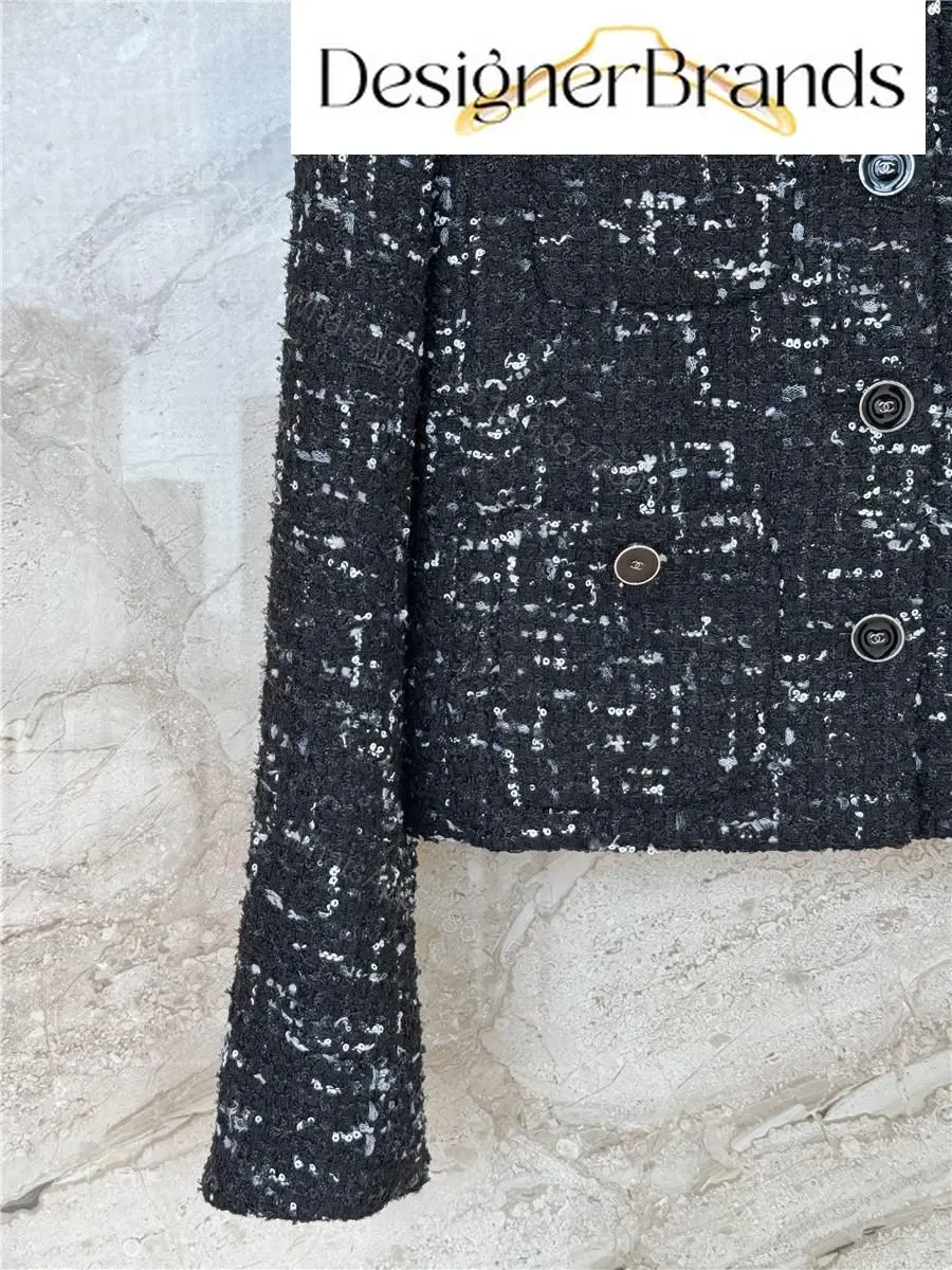 View 6 of Textured Tweed Jacket: Sophisticated City-Chic Style