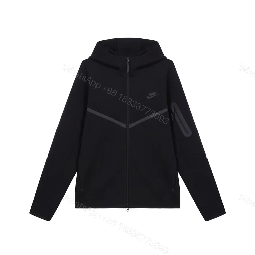 Nike Sportswear Tech Fleece Full-Zip Hoodie & Joggers Set Black — view 2