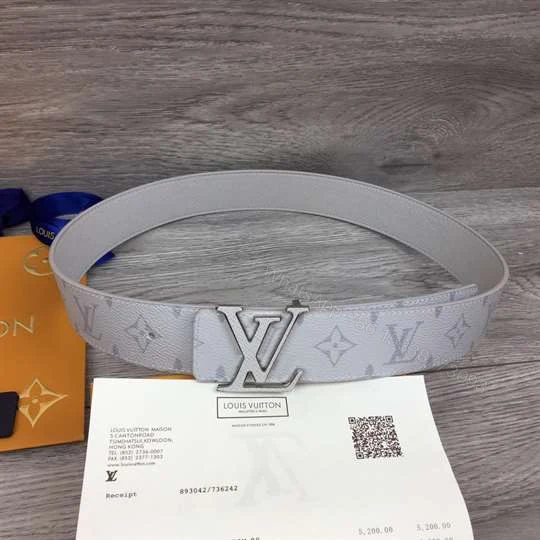 View 5 of LOUIS VUITTON MEN’S INITIALES 40MM REVERSIBLE BELT WHITE – B127