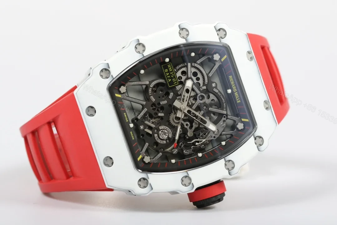 View 2 of Richard Mille RM35-01 NTPT Carbon Fiber RMUL3 White Gemstone Watch RM35-01-NTPT-RMUL3