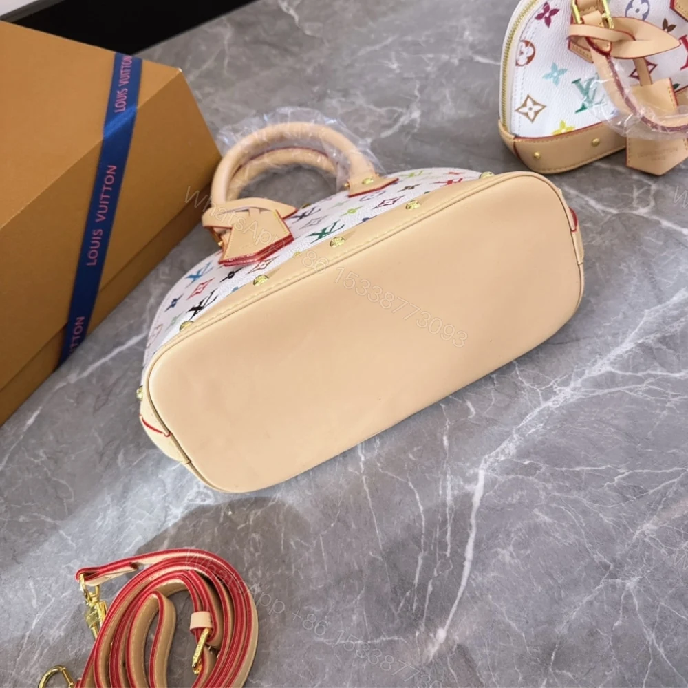 View 4 of Louis Vuitton X Takashi Murakami Alma BB White Multicolor 24Cm