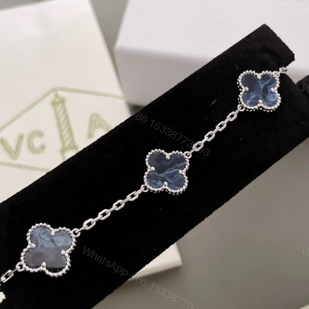 View 11 of 高仿首飾VanCleef&Arpels*RP7S400彼得石白金手鏈