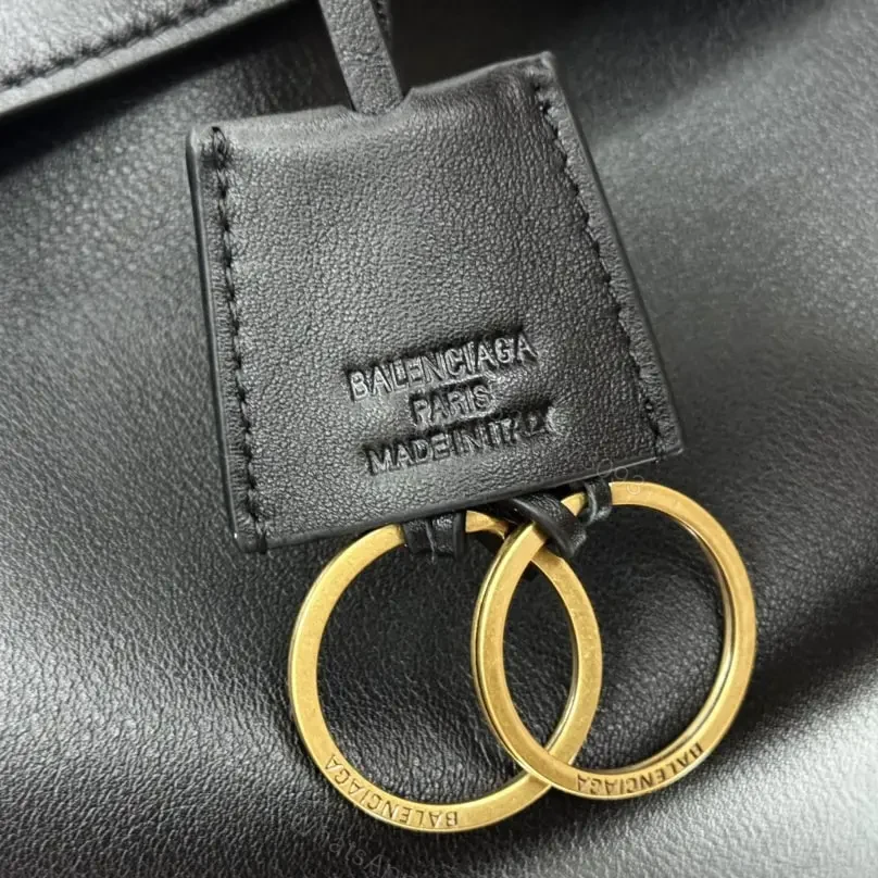 View 8 of 高仿Balenciaga*Rodeo系列V21000小牛皮手袋黑金Mini免檢版