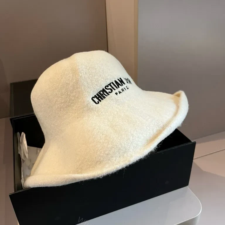 View 7 of Soft Wool Bucket Hat â€” Dior Paris Logo, Minimal Luxury