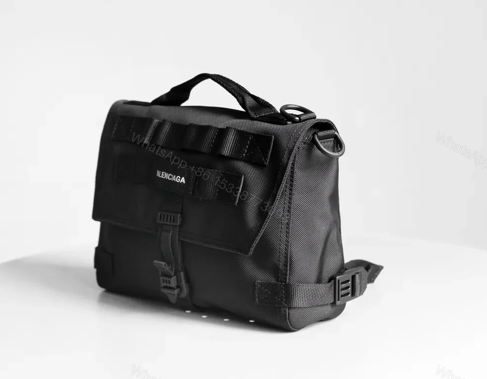View 7 of Matte Balenciaga Nylon Crossbody: Luxury Utility Bag