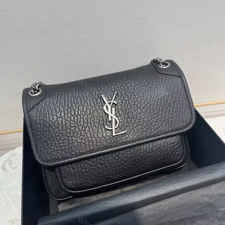 Structured Leather Crossbody Bag with Signature Hardware — view 1