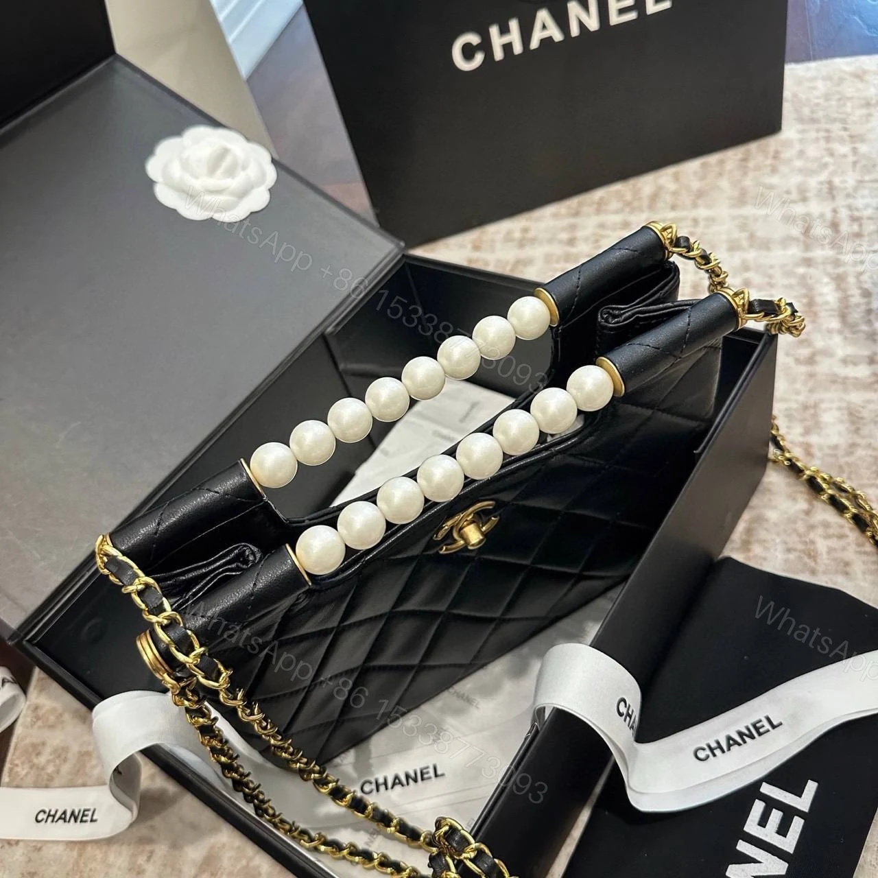 View 6 of Chanel New Pearl Clutch Bag