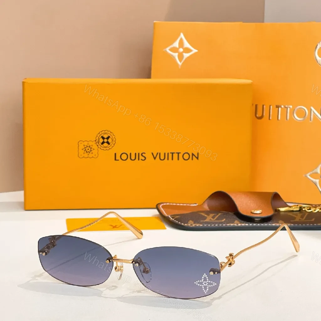 View 9 of Bold Modern Luxury Sunglasses with LV Detailing