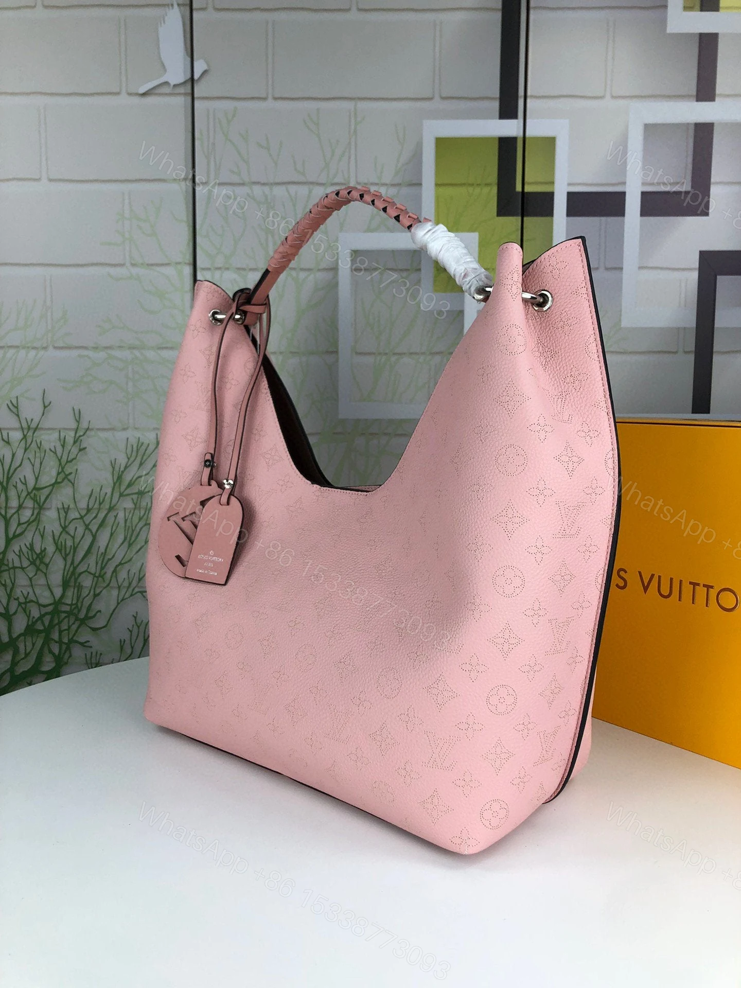 View 22 of Louis Vuitton Carmel Hobo Bag ‘Mouse Grey’