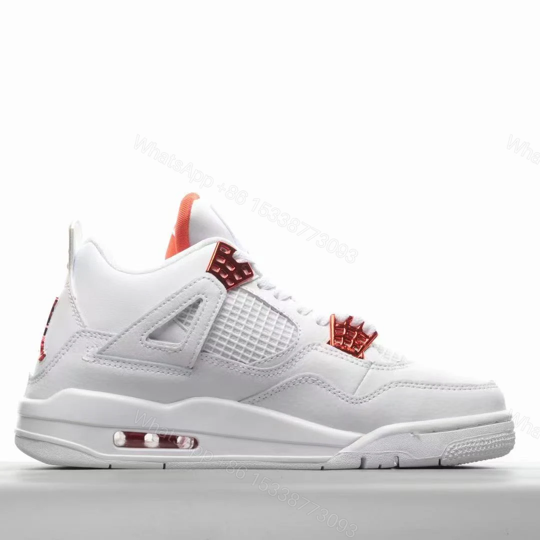 View 2 of Air Jordan 4 Retro Metallic Orange