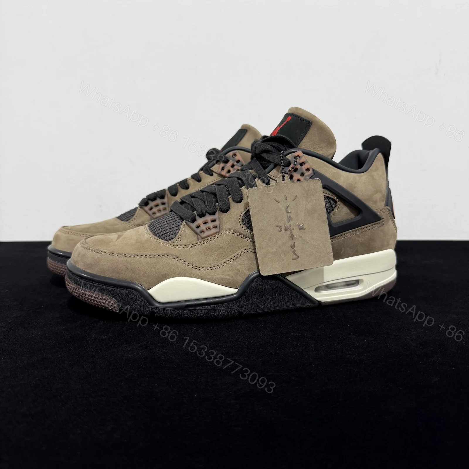 View 8 of Air Jordan 4 Retro Travis Scott Mocha Reps