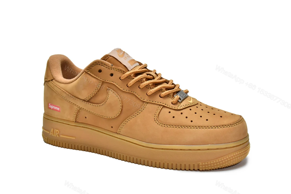 View 2 of Supreme x Nike Air Force 1 Low Flax DN1555-200