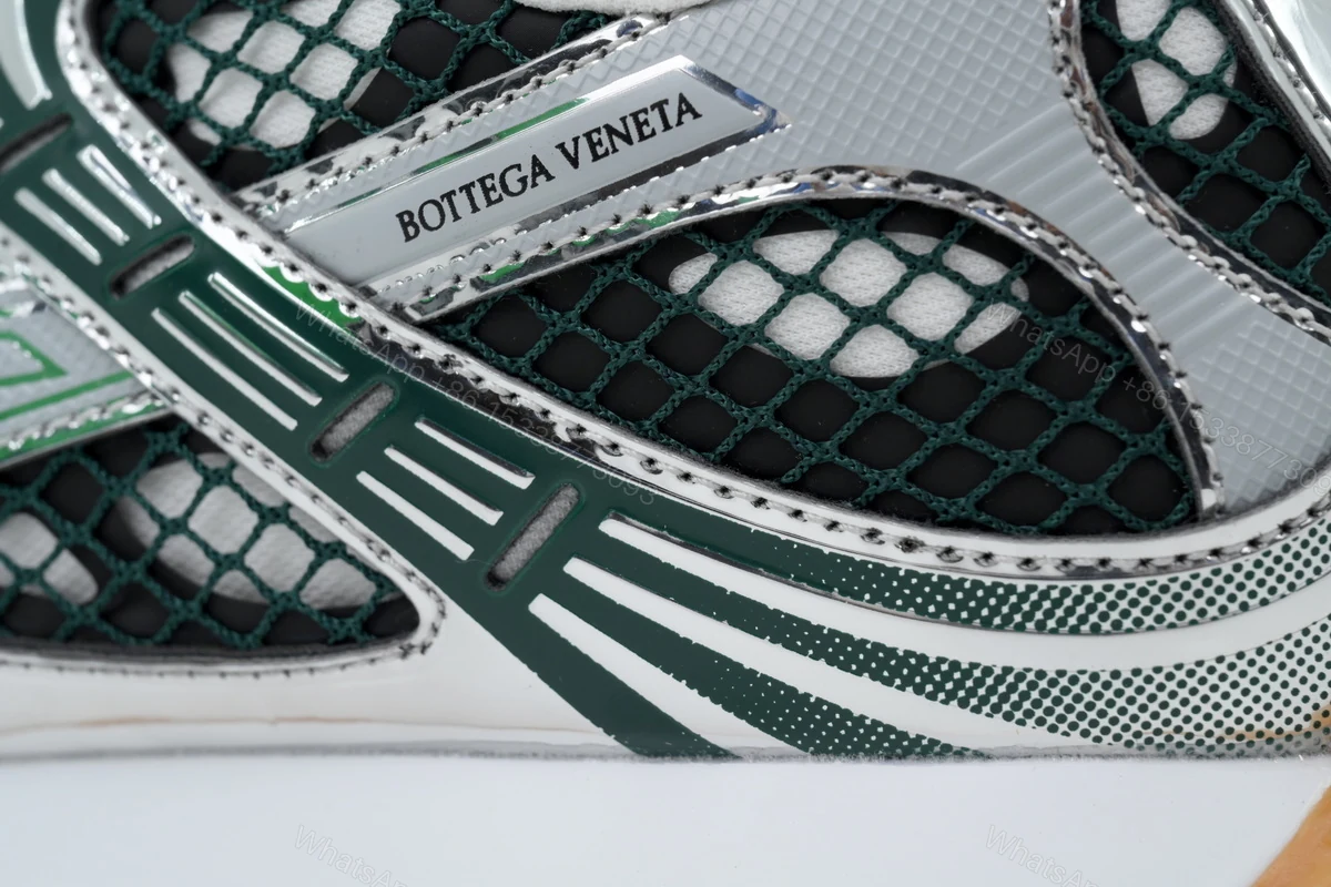 View 2 of Bottega Veneta Orbit Dark Green Silver