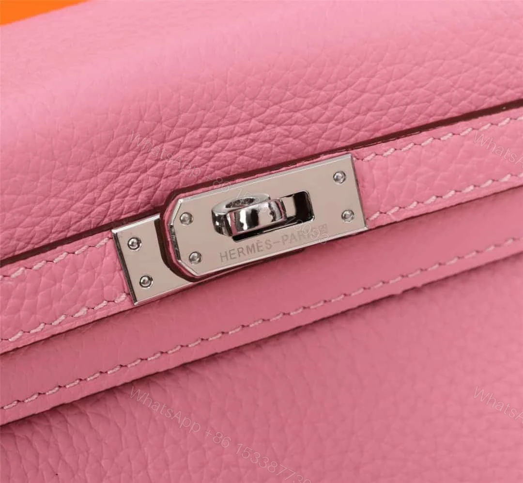 View 4 of HERMÈS KELLY 28 SELLIER HANDBAG IN ROSE CONFETTI EPSOM WITH PALLADIUM HARDWARE 28CM