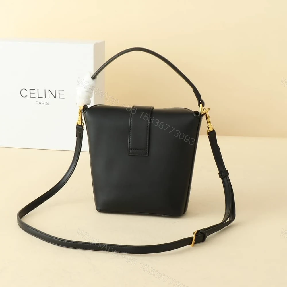 View 3 of CELINE MINI BUCKET LOUISE IN SMOOTH BLACK 15CM 10N473GHJ 38NO