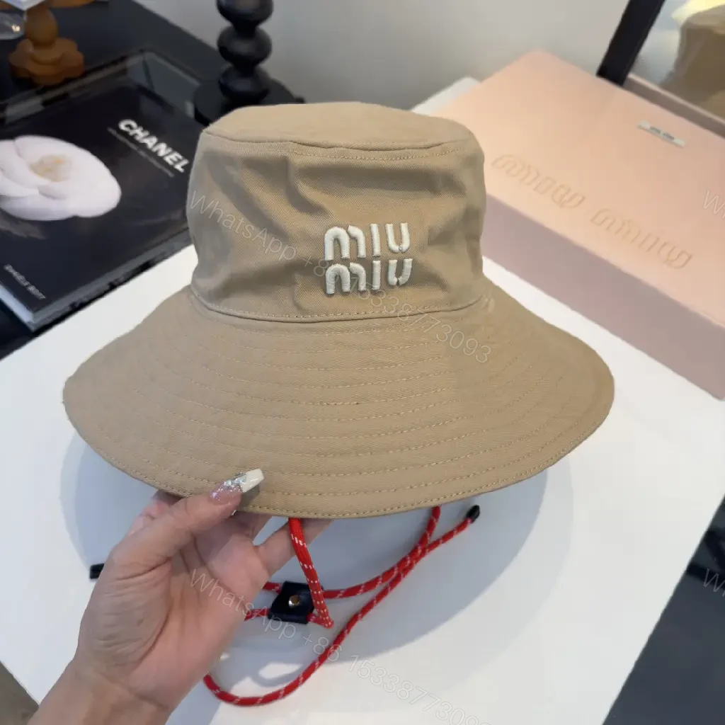 View 5 of Textured Beige Canvas Bucket Hat with Logo Detail