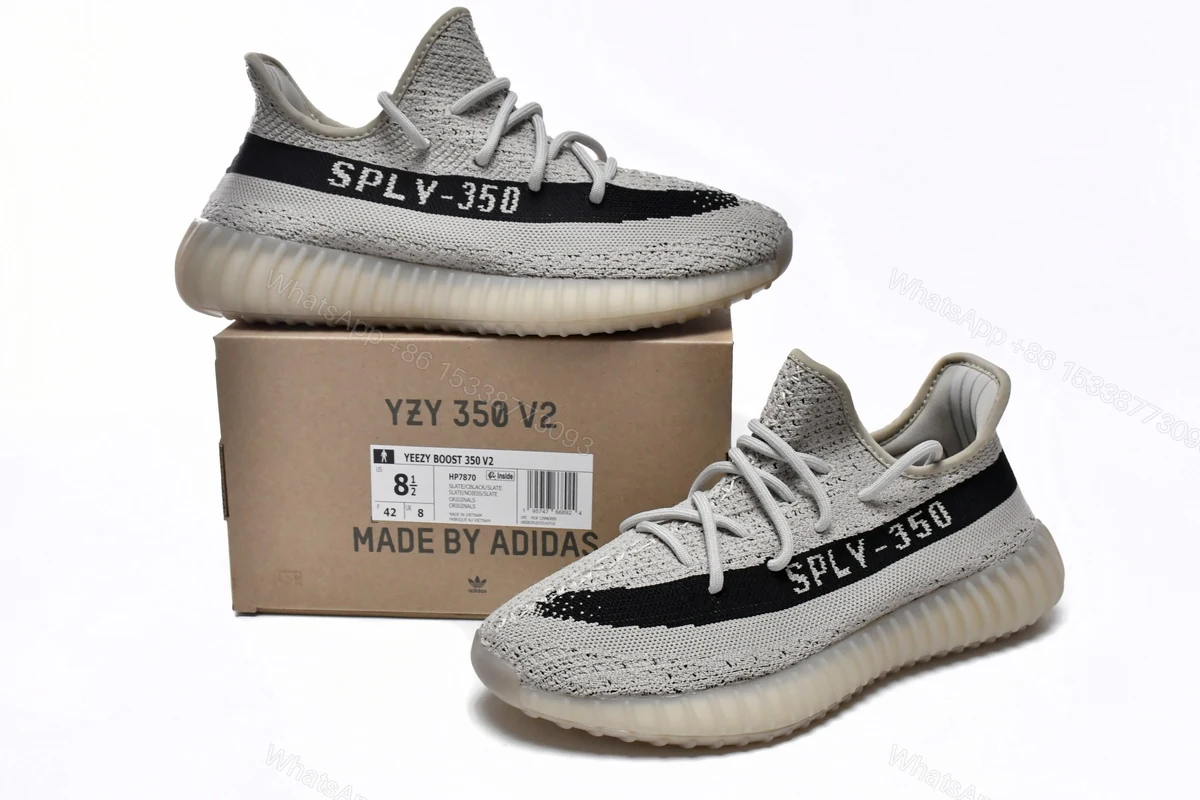 View 2 of (OG) adidas Yeezy Boost 350 V2 Slate Reps HP7870