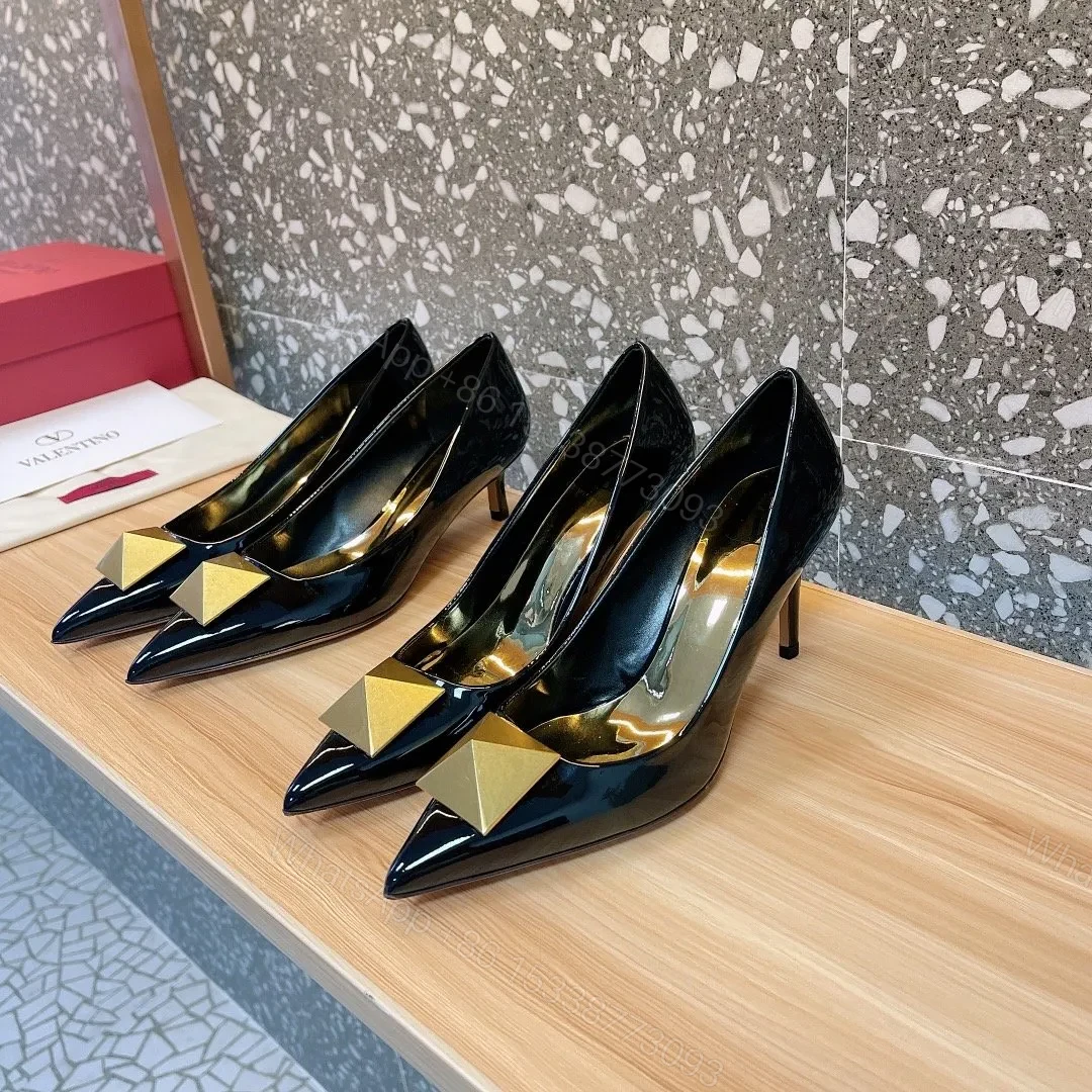 View 4 of Valentino Women Black Patent Leather Flats