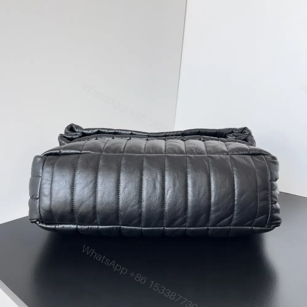 View 3 of 高仿Balenciaga*Monaco系列衍縫線牛皮單肩包S