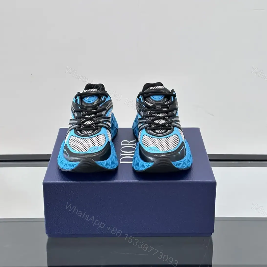 View 3 of DIOR B35 NXXT-SNEAKERS IN GREY AND BLUE – CD232