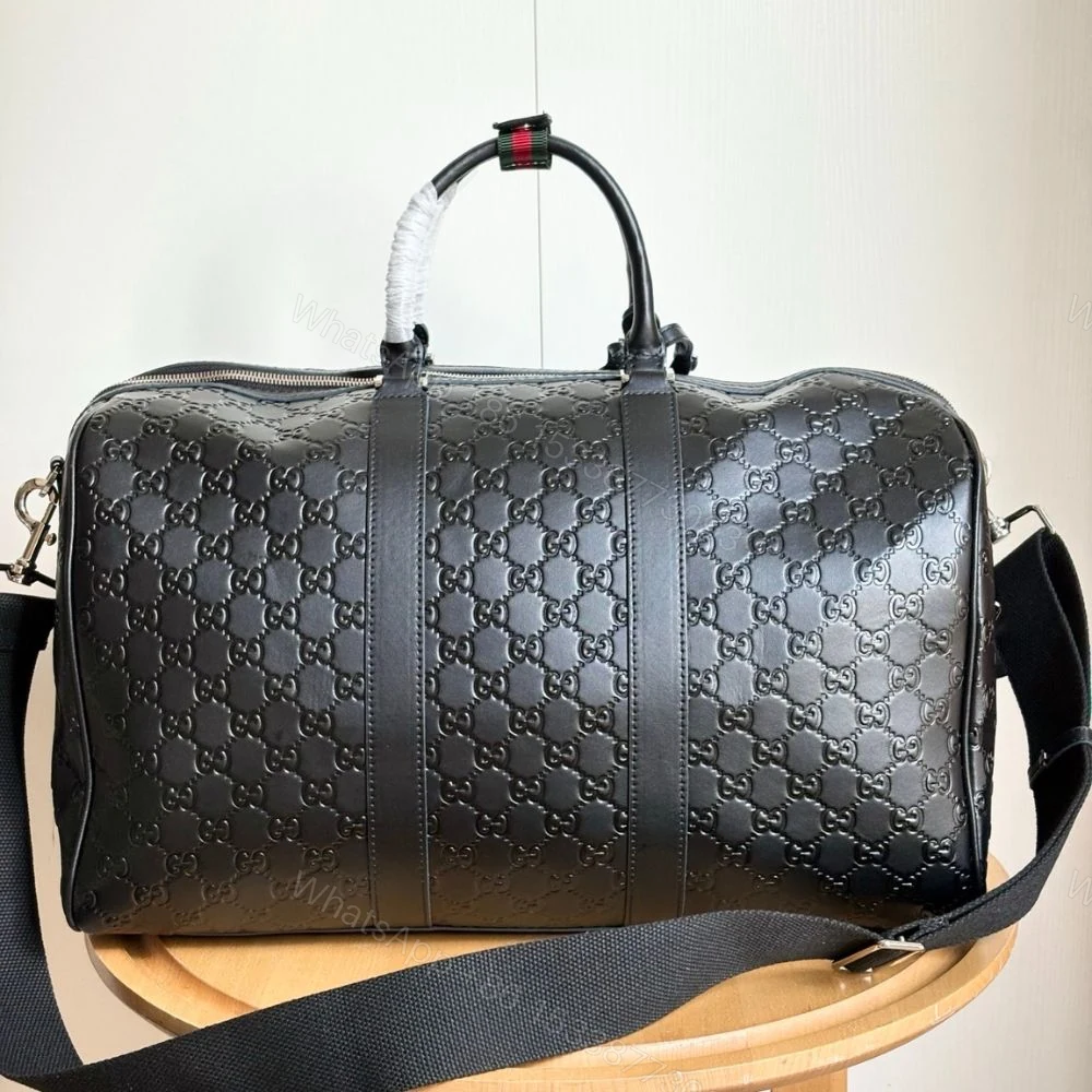View 3 of Gucci Emblem Medium Duffle Bag Black 45Cm
