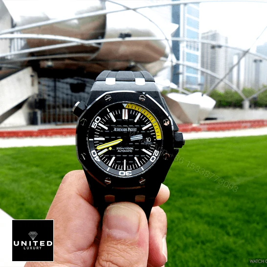View 8 of Audemars Piguet Royal Oak Offshore 15706AU.OO.A002CA.01 Replica