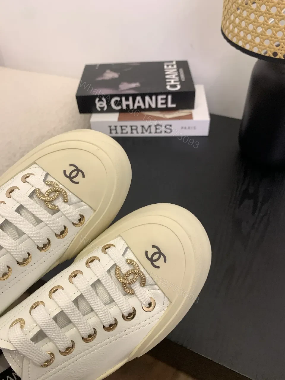 View 8 of Cream-White Leather Sneakers: Subtle Opulence, Everyday Luxury