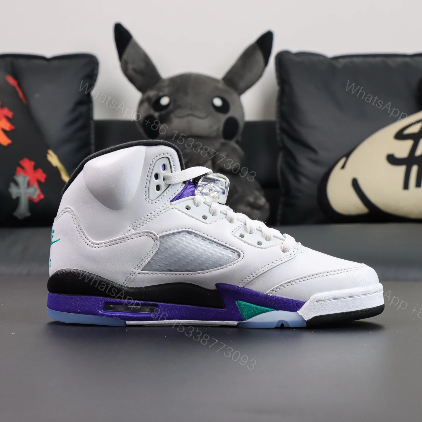 View 2 of Air Jordan 5 Retro Grape Reps